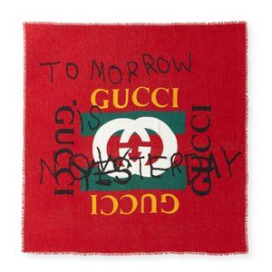 Gucci "Tomorrow" Scarf by Coco Capitan in Red